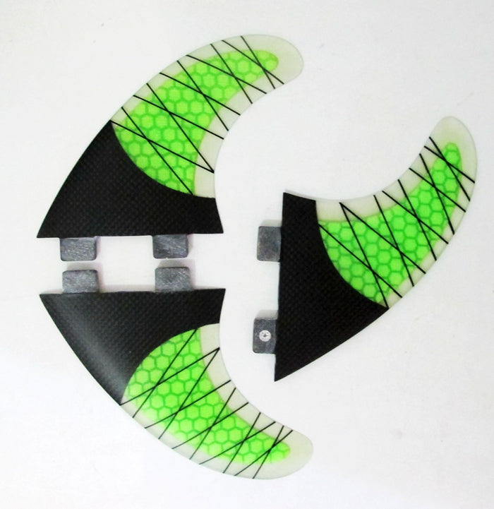 G5 honeycomb carbon thruster fin set