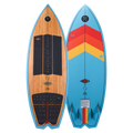 Wooden veneer epoxy wakesurf board